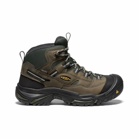Lifestyle Drop Elevated Minimal Men'S Braddock Waterproof Mid (Steel Toe)  |  Gargoyle/Forest  Night