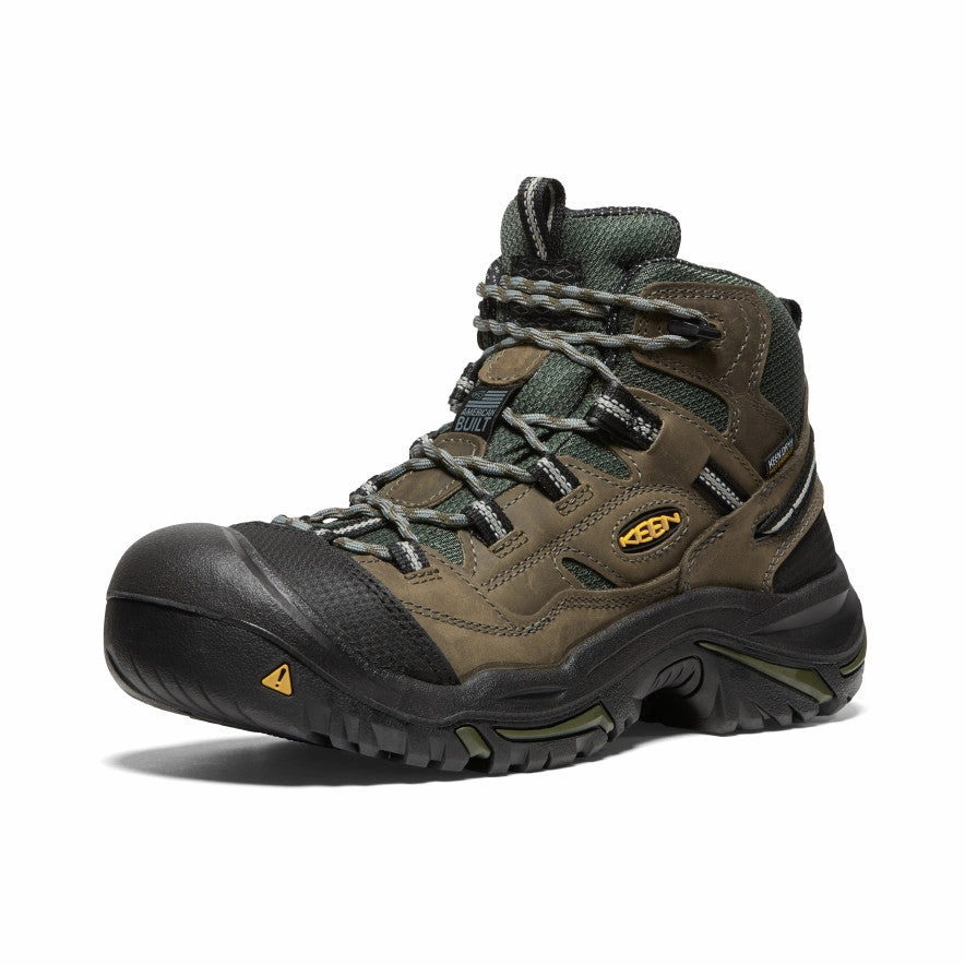 Soft Structure Men'S Braddock Waterproof Mid (Steel Toe)  |  Gargoyle/Forest  Night
