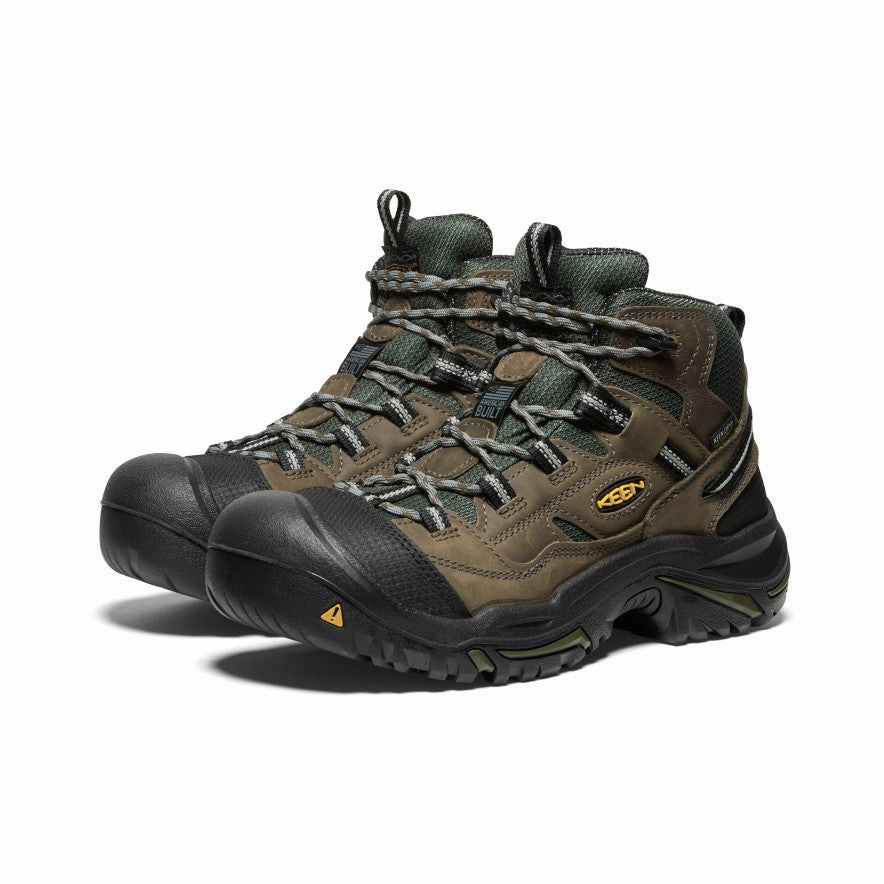 Men'S Braddock Waterproof Mid (Steel Toe)  |  Gargoyle/Forest  Night Cool Utility Universal Function