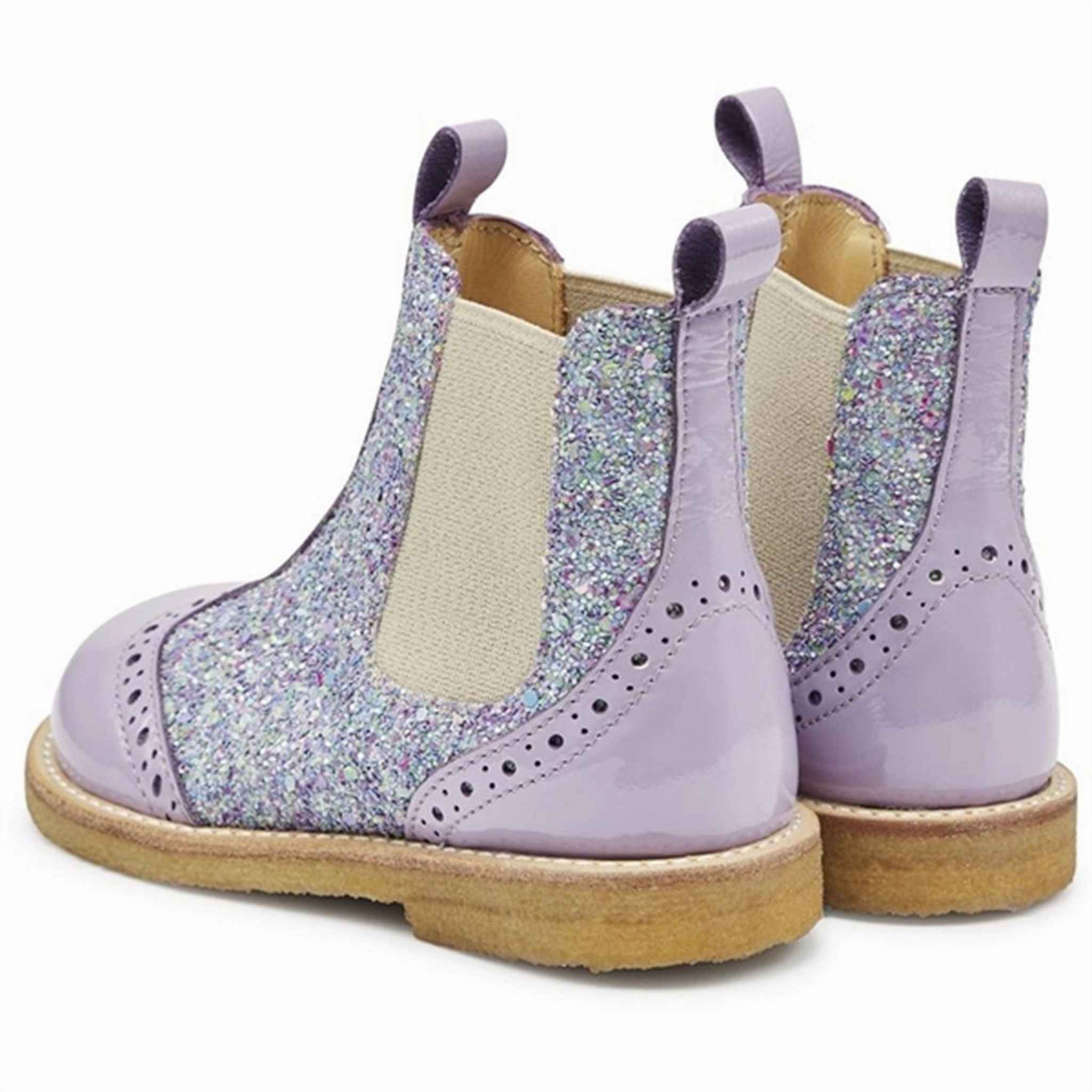 Angulus Chelsea St?Vle Lilac/Congetti Glitter/Beige Elastic Motion-Wear Daily City Ready