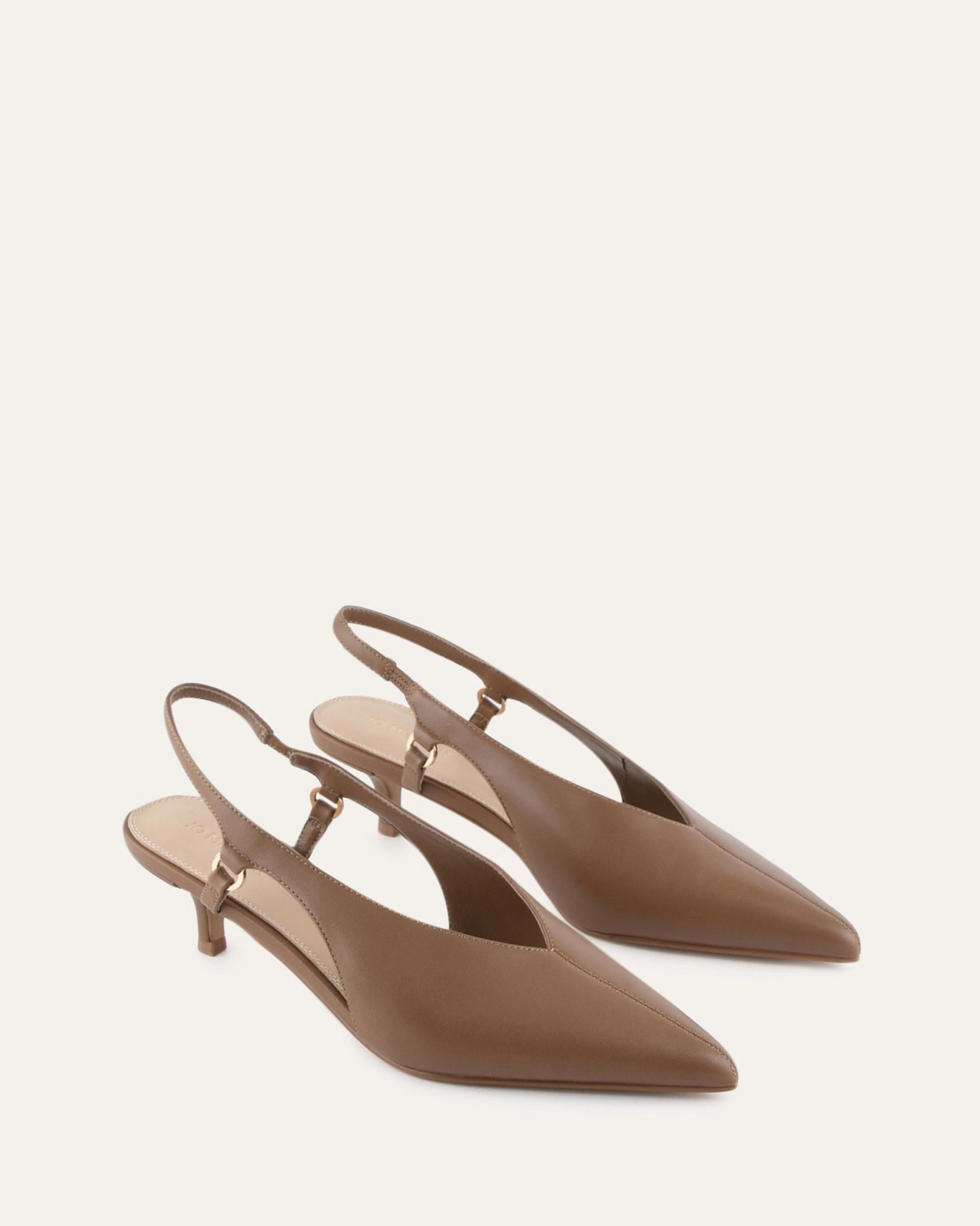 Ronnie Low Heels Sepia Leather Pure Expression Cool And Essential