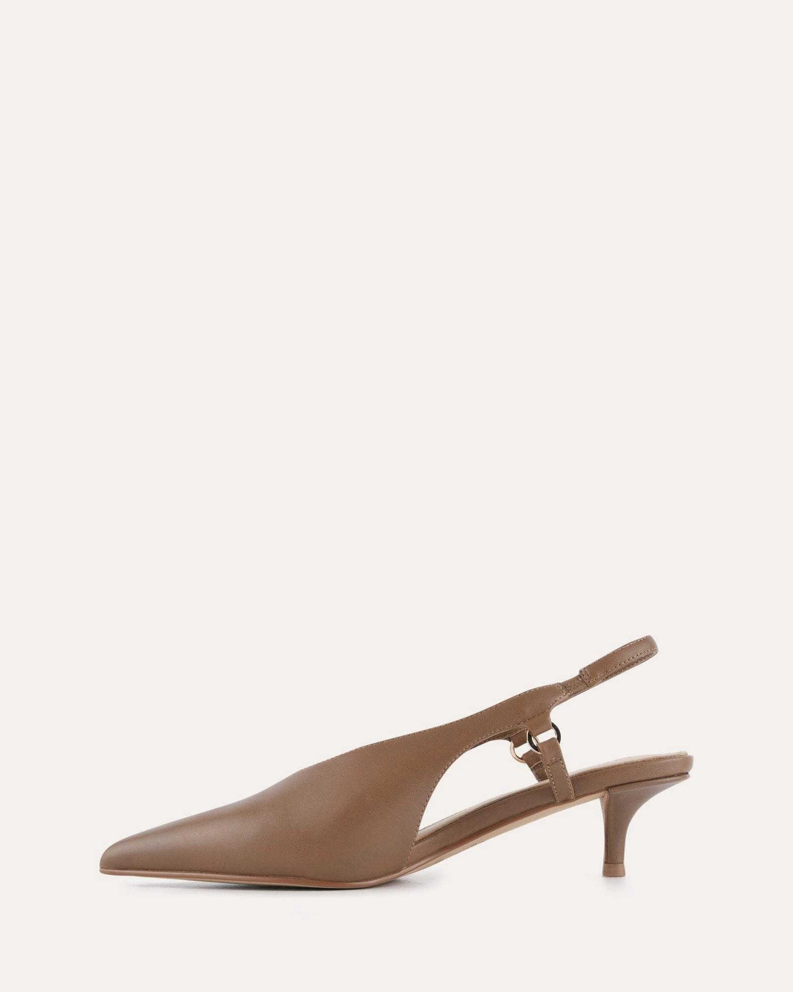 Low-Key Performance Lightweight Presence Ronnie Low Heels Sepia Leather