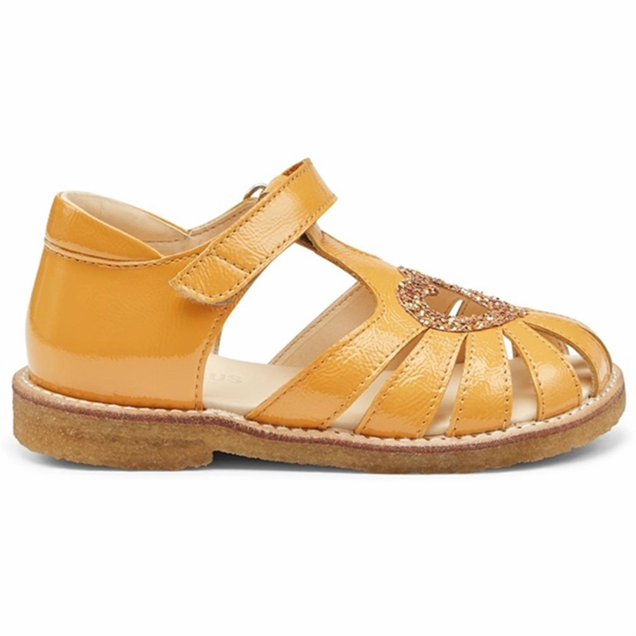 Function First Angulus Hjerte Sandals Manderin/Manderin Glitter