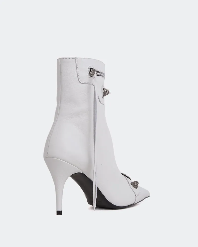Minaj White Leather Urban Inspired
