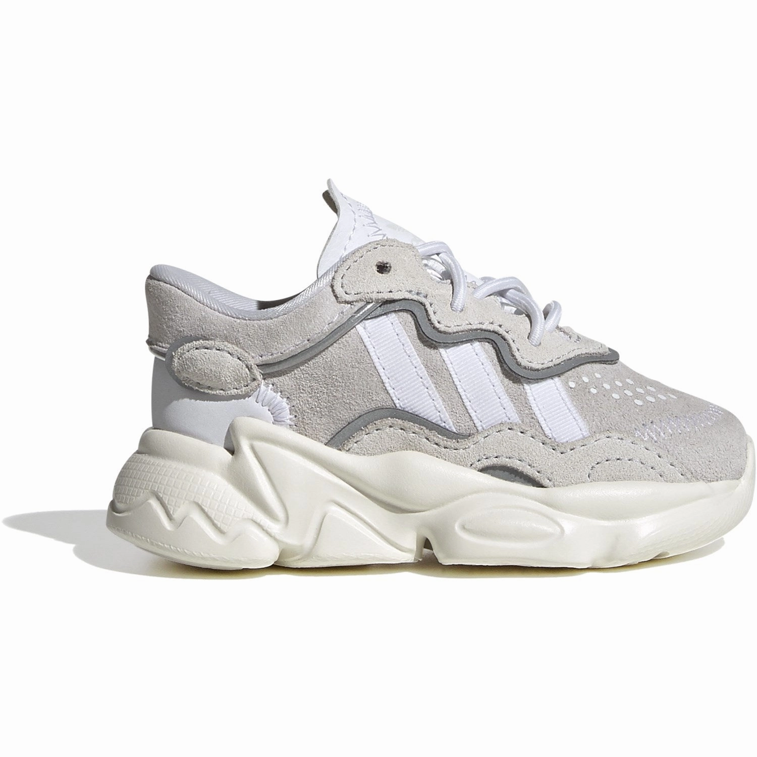 Adidas Originals Crystal White/Cloud White/Off White Ozweego El I Sneakers Made For Rhythm