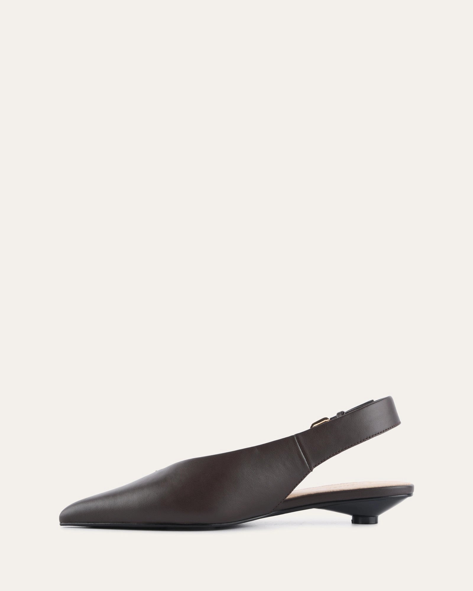 Vibe-Driven Gear Albie Dress Flats Bitter Choc Leather