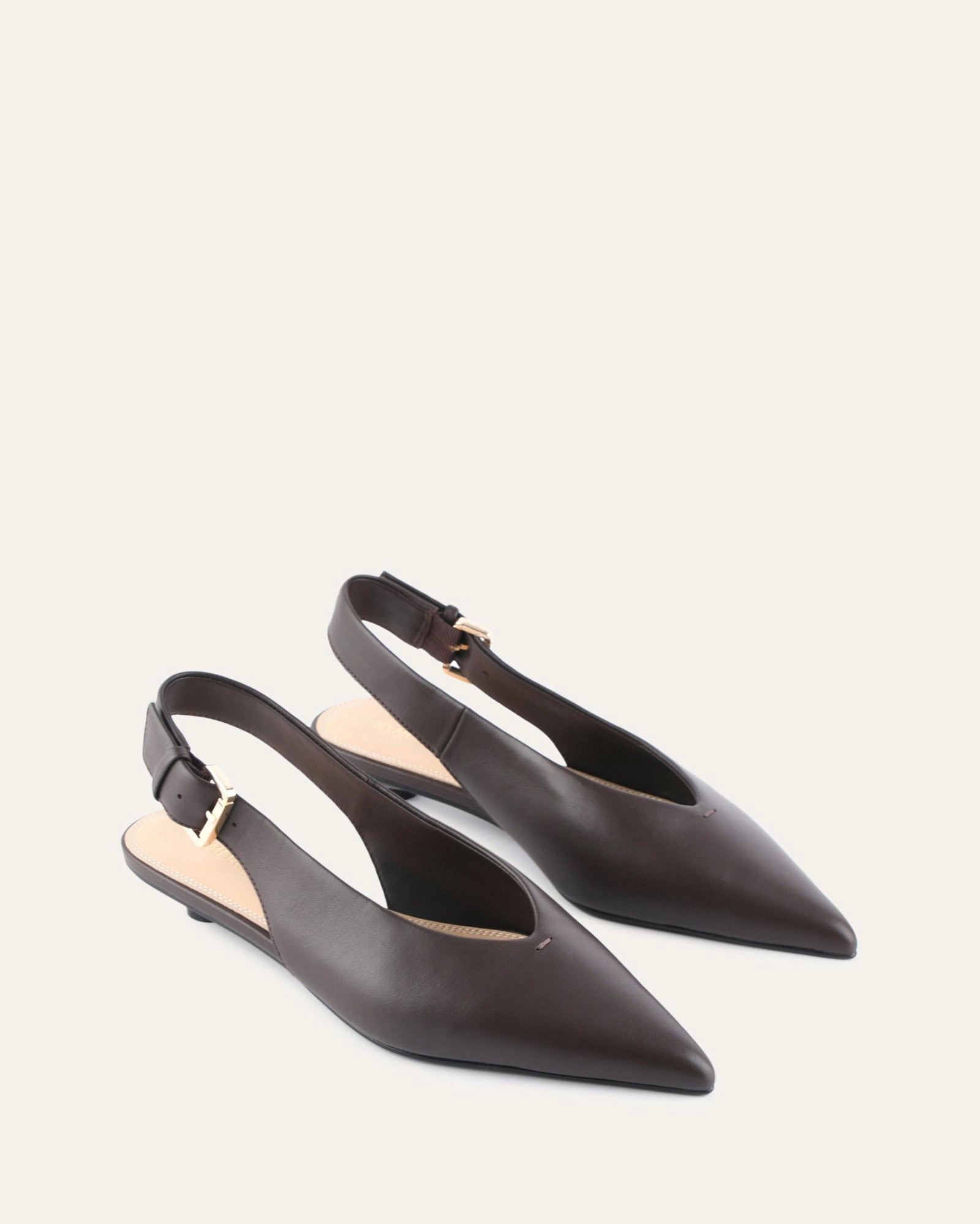 Albie Dress Flats Bitter Choc Leather Tailored Ease Your Everyday Edge