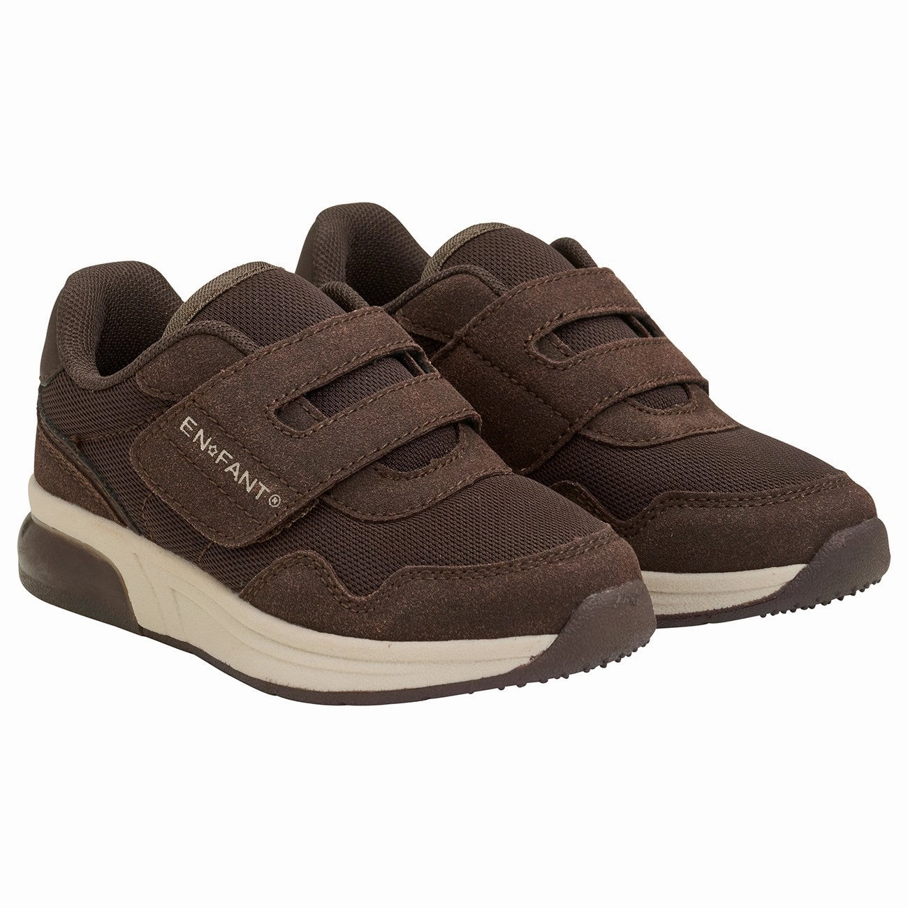 En Fant Chocolate Brown Sneakers Velcro W. Light Lifestyle Rhythm
