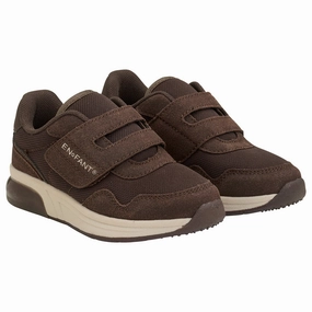 En Fant Chocolate Brown Sneakers Velcro W. Light Lifestyle Rhythm