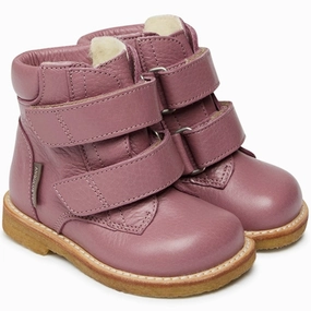 Angulus Beginner Tex-Boots W Velcro Light Plum Living Flow Movement Layers