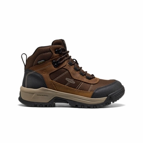 Women'S Skokie Waterproof Work Boot (Soft Toe)  |  Bison/Black Ready-To-Flow