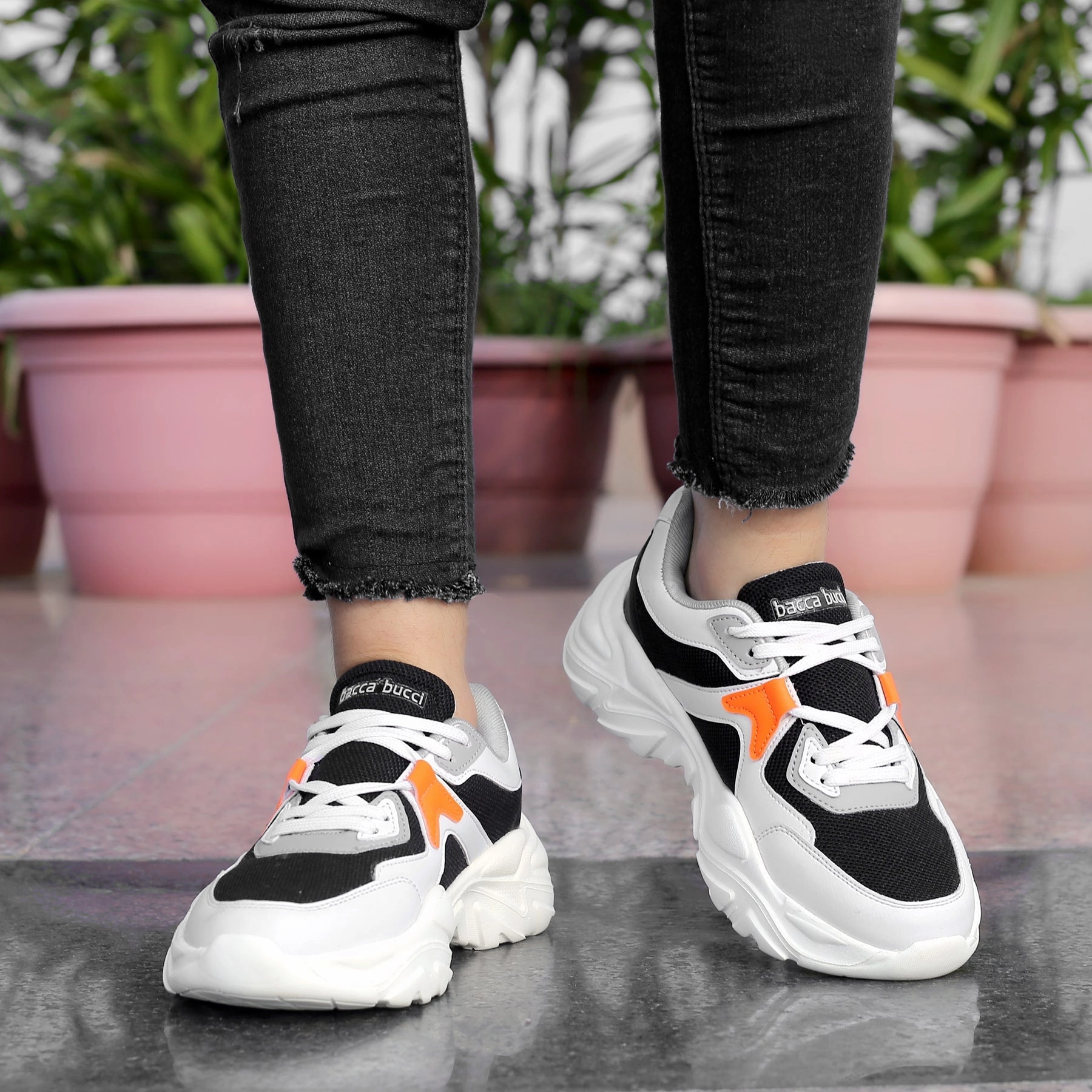 Bacca Bucci Marine Low-Top Platform Fashion Sneakers For Women | Streetwear Chunky Sneakers Core-Centric