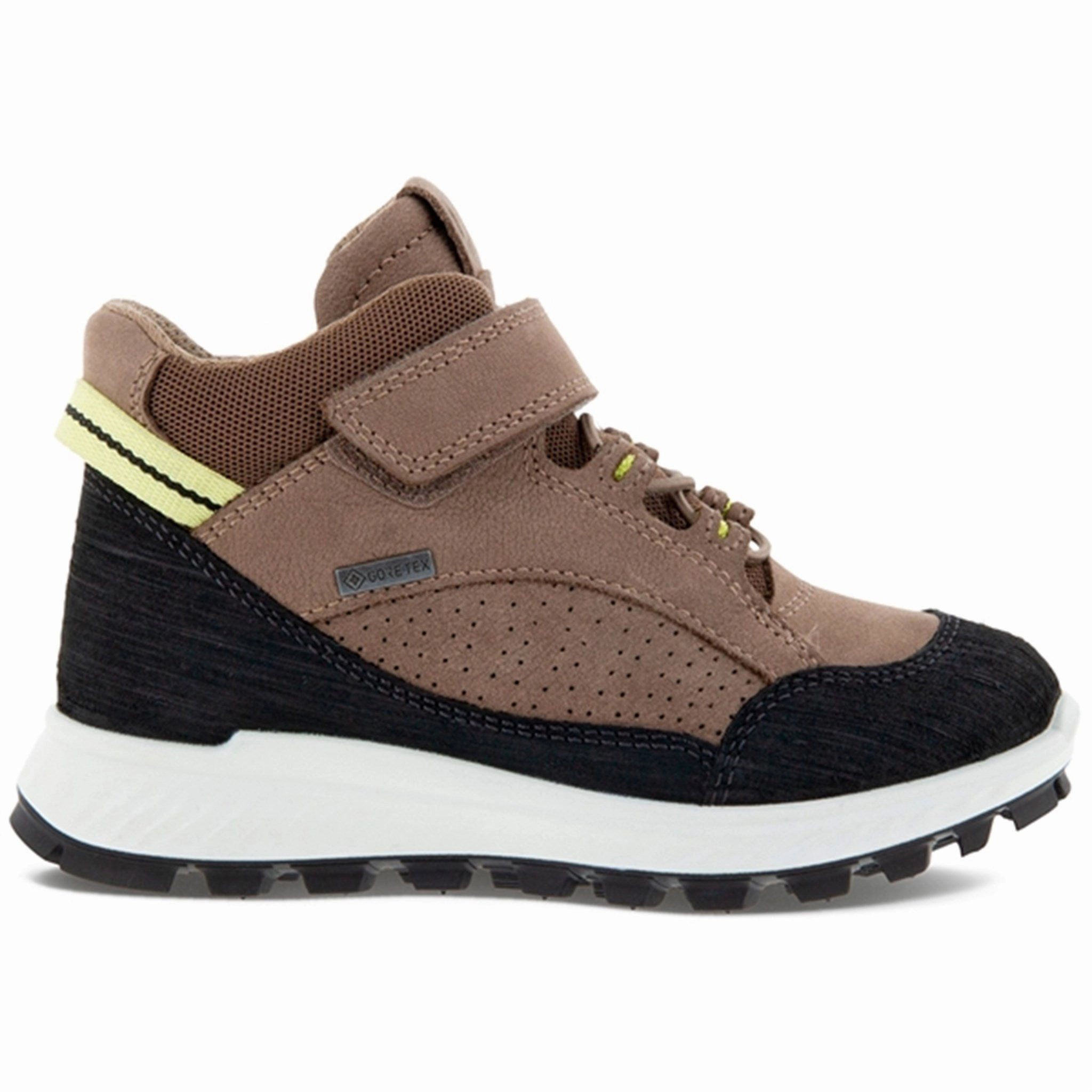 Premium Layers City-Proof Ecco Exostrike Kids Ankle Boot Black/Taupe/Taupe