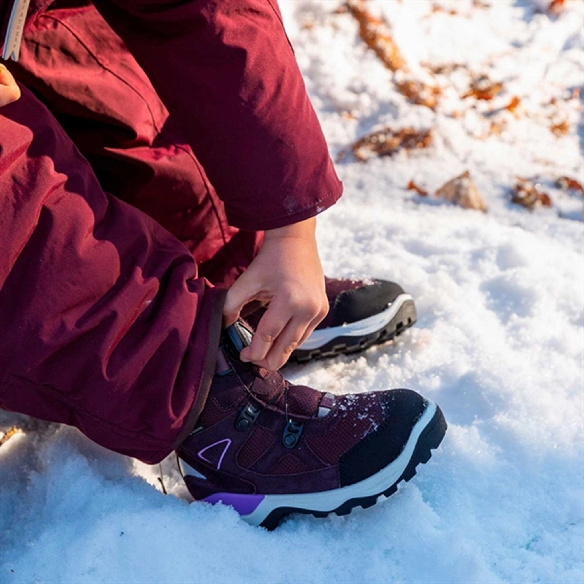 City-Fit Ecco Snow Mountain Boots Black/Fig