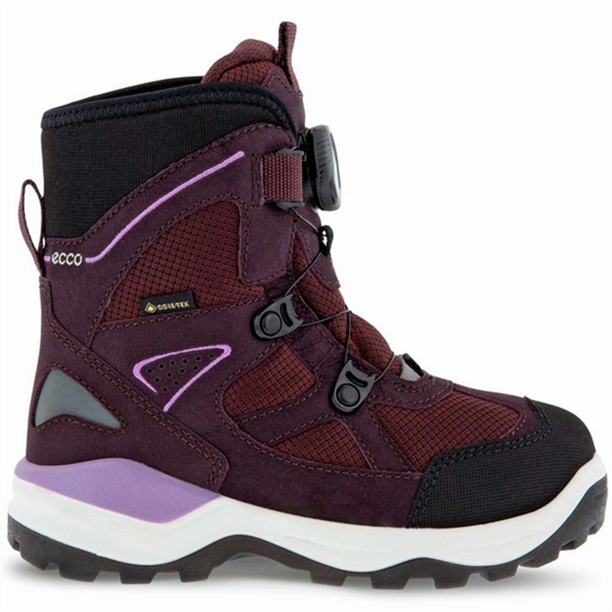 Ecco Snow Mountain Boots Black/Fig Movement Layers