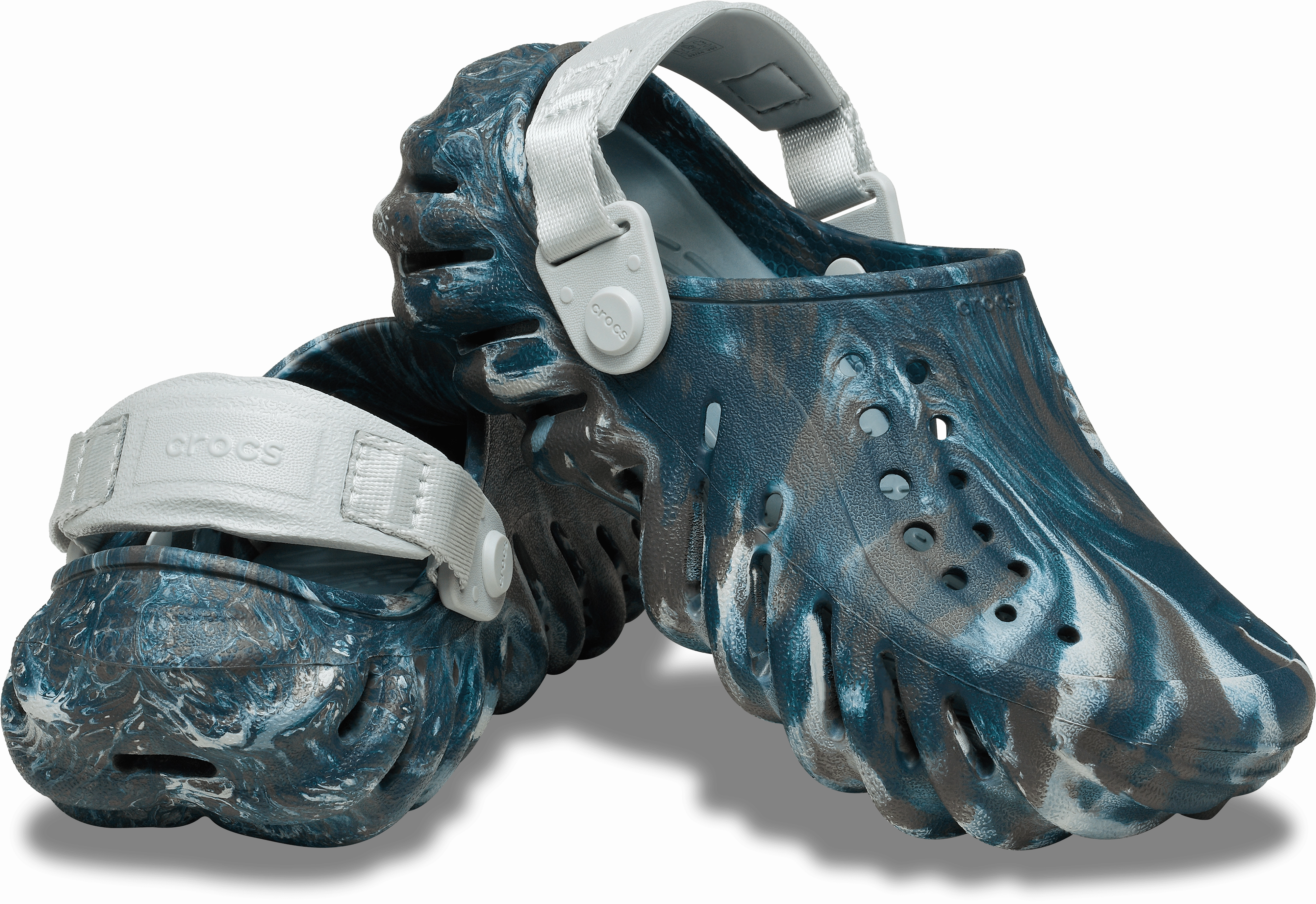 Echo Marbled Clog Kids (Age 5 ) All-Weather Vibe Cool Fit System