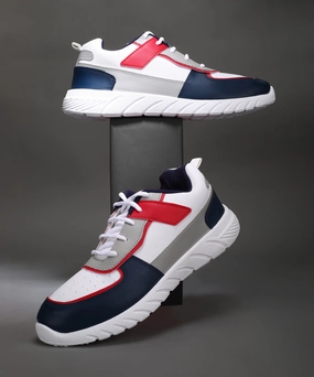 Motion Meets Design Paragon K1022G Men Casual Shoes | Stylish Walking Outdoor Shoes For Everyday Wear | Smart & Trendy Design  | Comfortable Cushioned Soles White