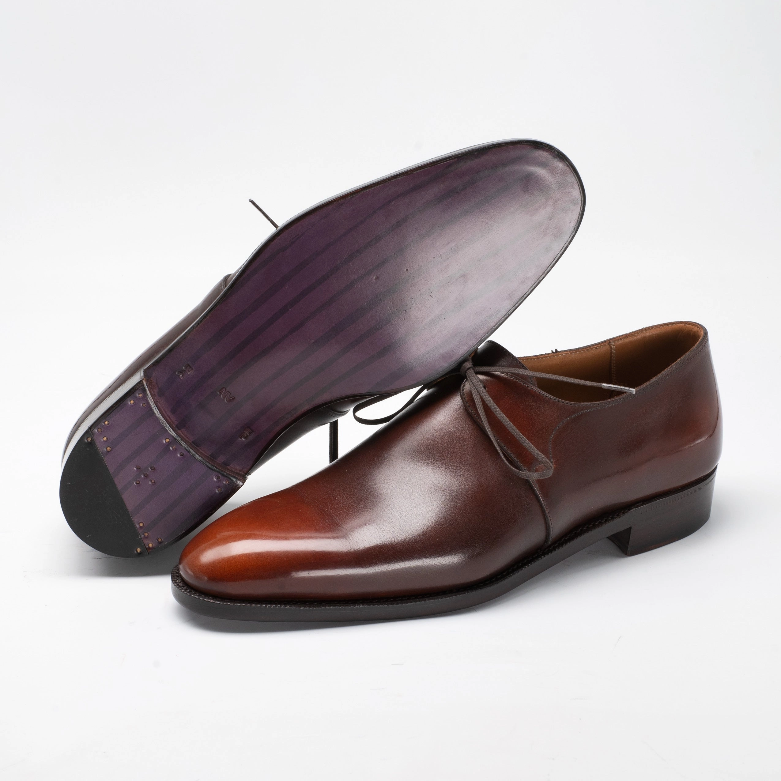 Core Aesthetic Eduardo Derby Shoe - Brown & Cognac