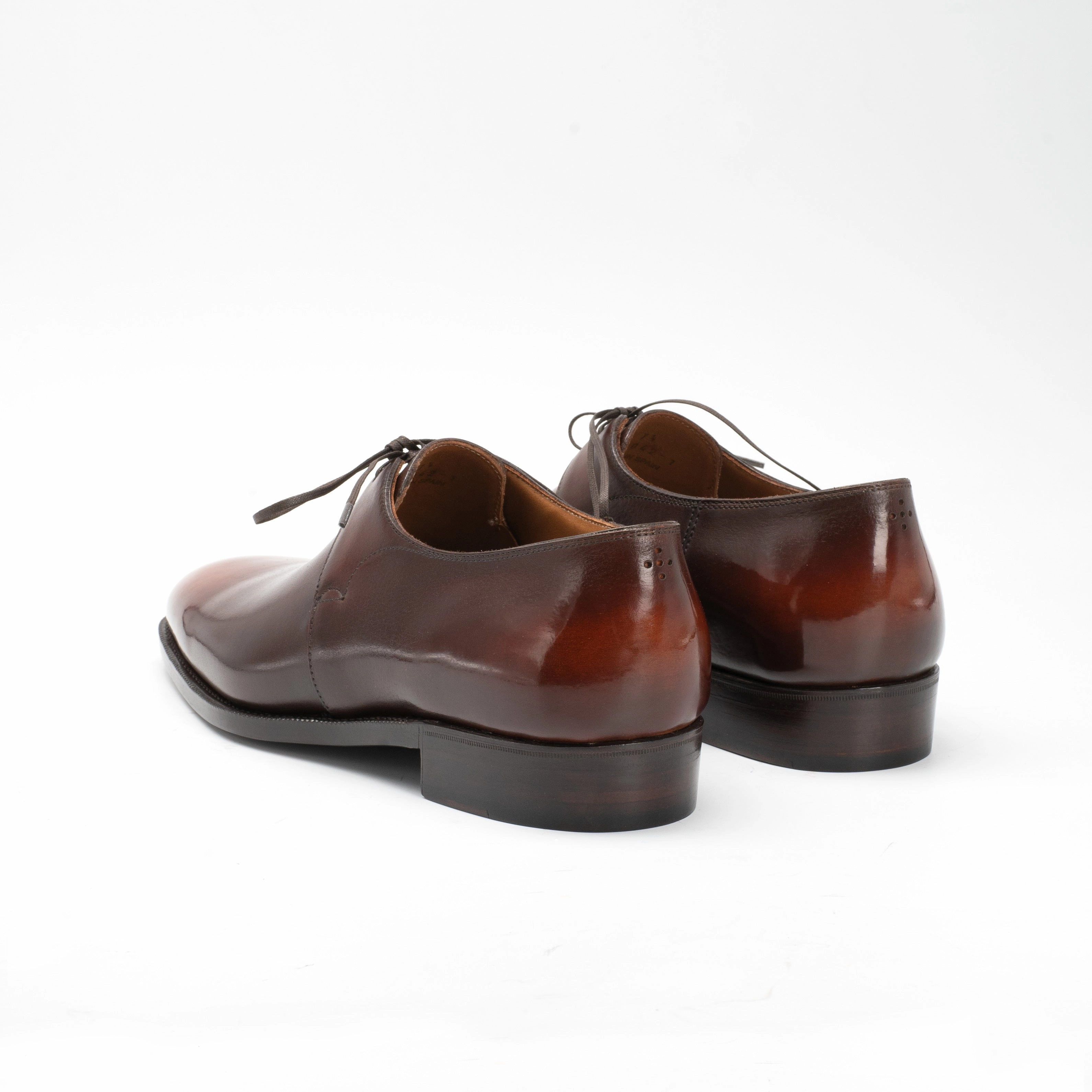 Daily-Ready Eduardo Derby Shoe - Brown & Cognac