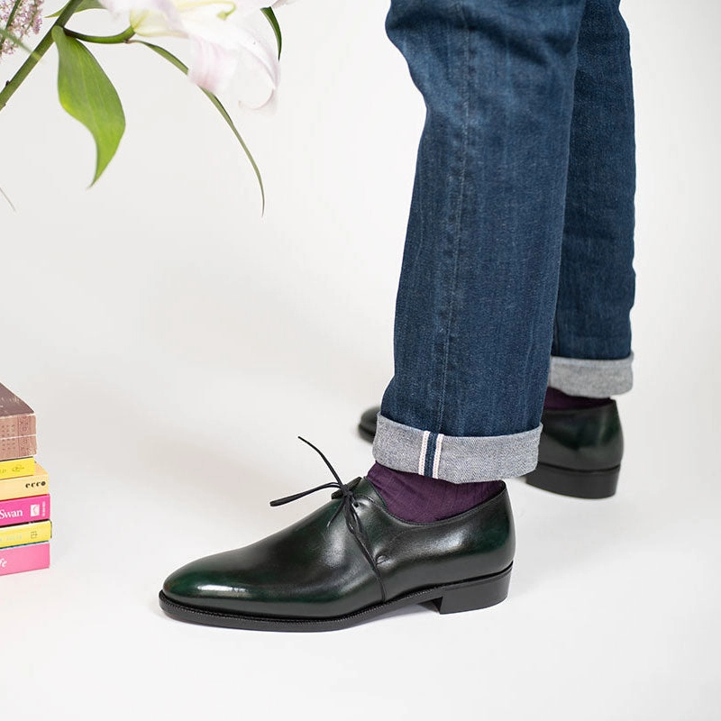 Eduardo Derby Shoe - Forest Pure Lineswear Inspired By Rhythm