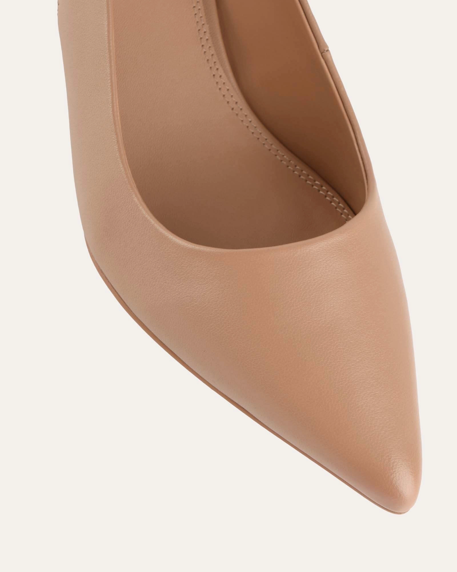 Live With Intent Your Daily Vibe Cara Low Heels Tan Leather