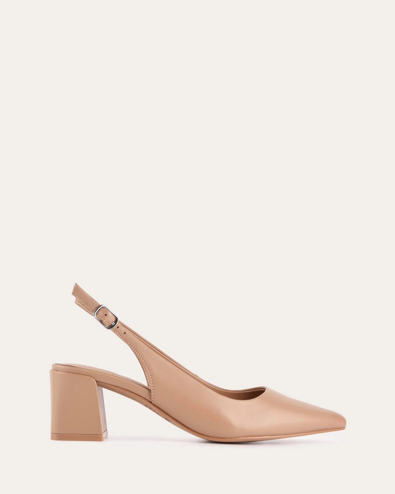 Cara Low Heels Tan Leather Relaxed Refinement