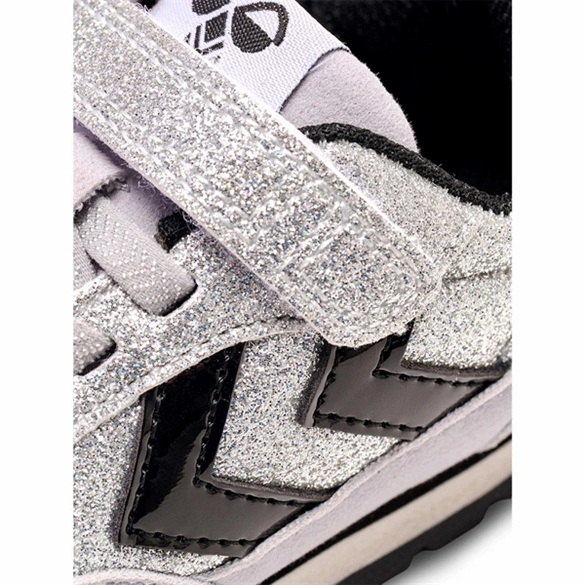 Your Rhythm Layer Hummel Reflex Glitter Infant Sneakers Silver