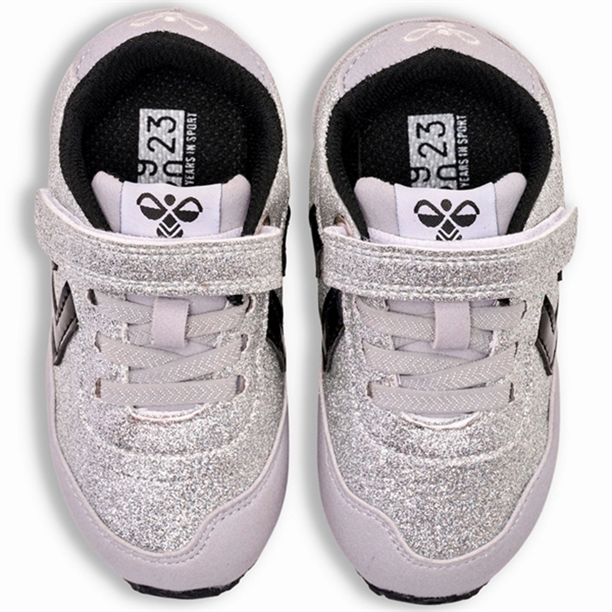 Hummel Reflex Glitter Infant Sneakers Silver Everyday Uniform Flow-Forward