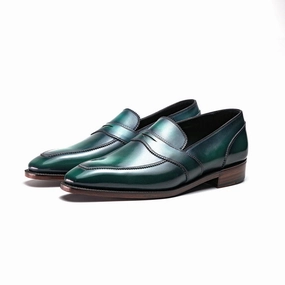 James Loafer - Emerald Handmade Patina Your Core Layer Your Fit System