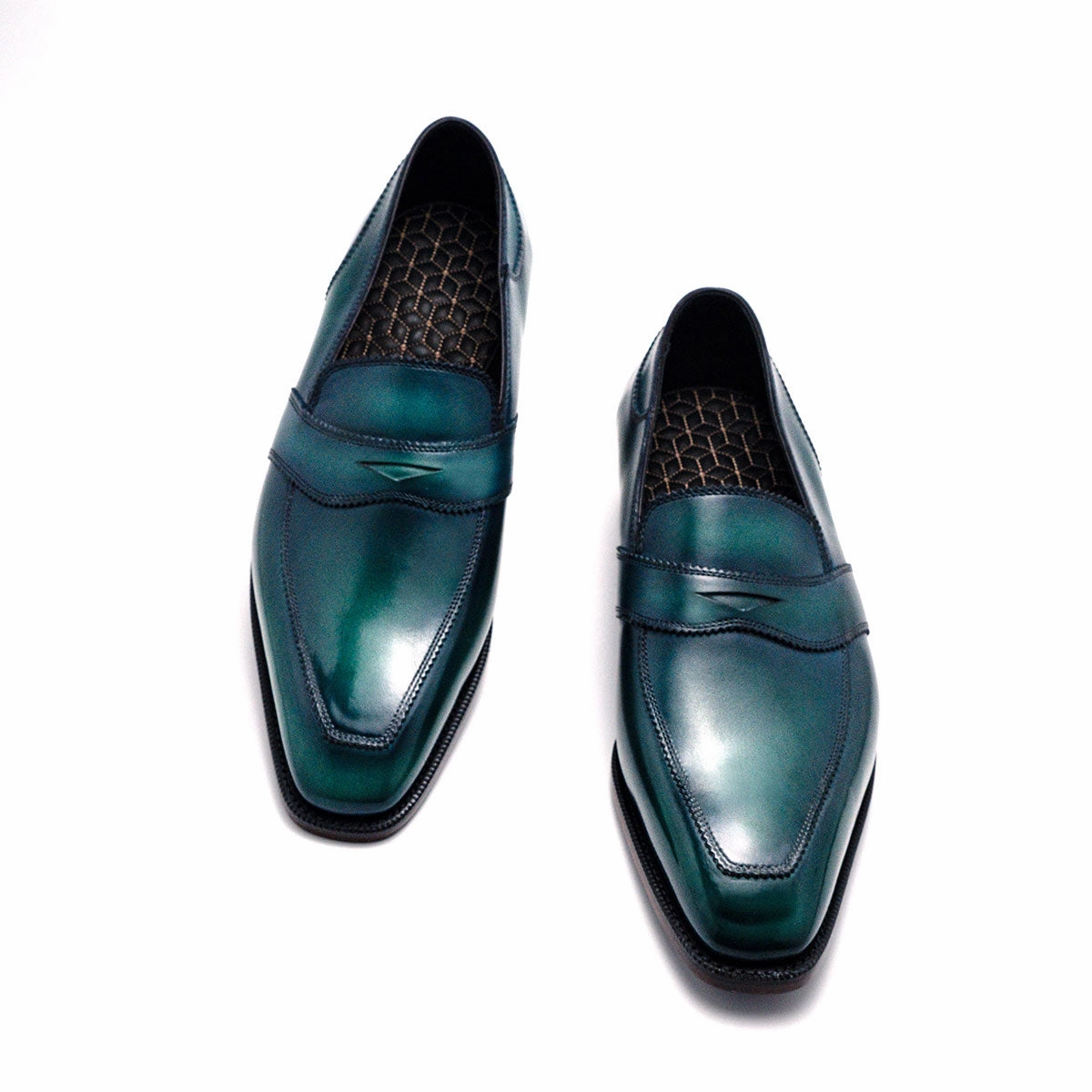 Made For Days James Loafer - Emerald Handmade Patina