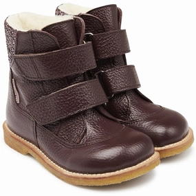 Versatile Soul Angulus Tex-Boots With Velcro Bordeaux/Bordeaux Multi Glitter