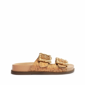 Cool And Essential Enola Sporty Cork & Nappa Leather Sandal