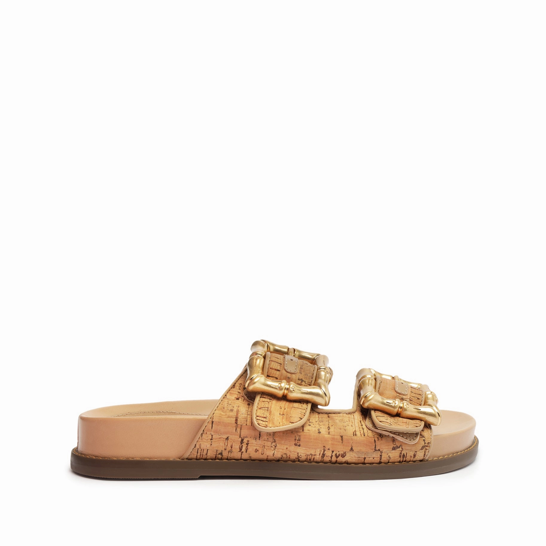 Cool And Essential Enola Sporty Cork & Nappa Leather Sandal