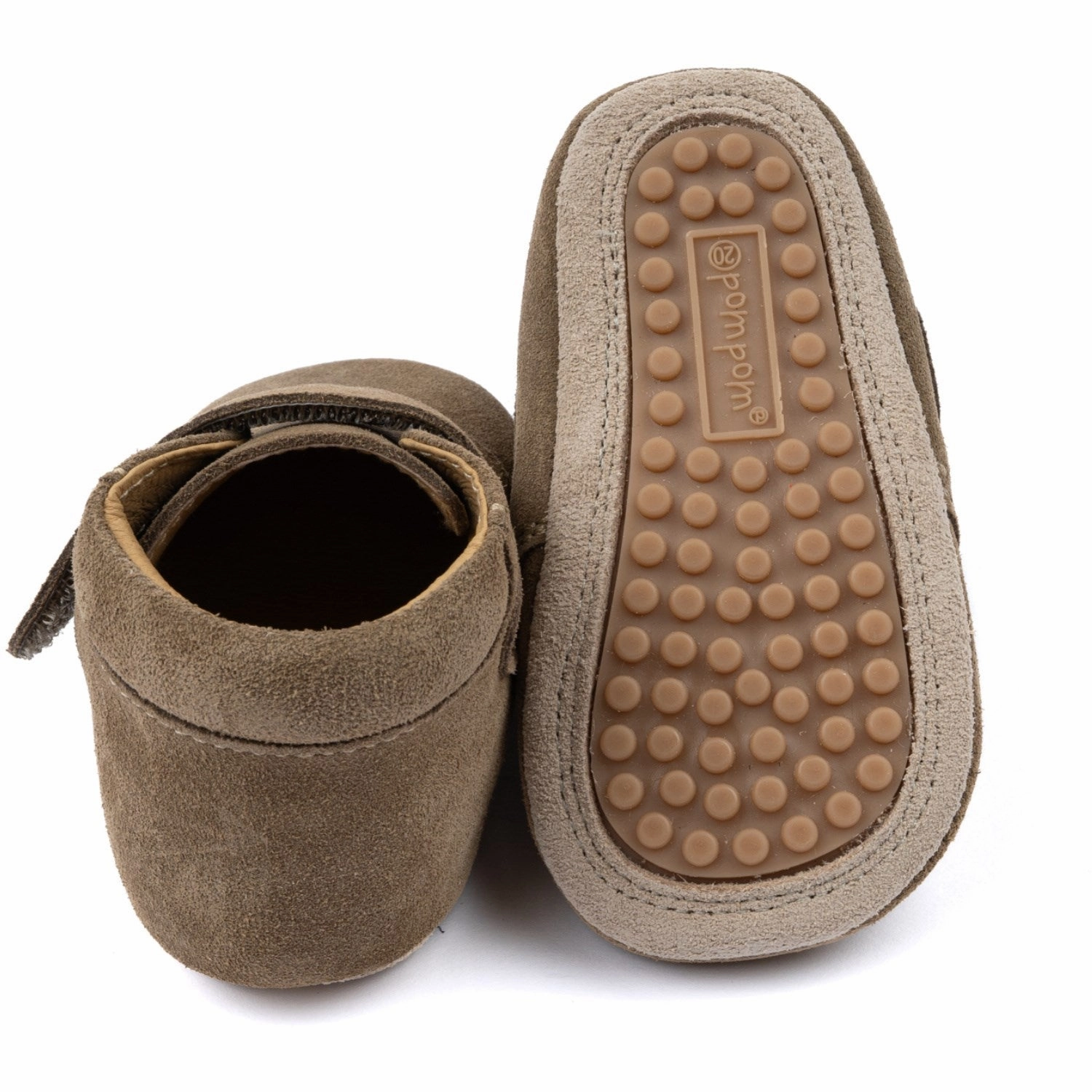 Pom Pom Khaki Suede Beginners? Shoe Velcro Season Adapt Your Pace