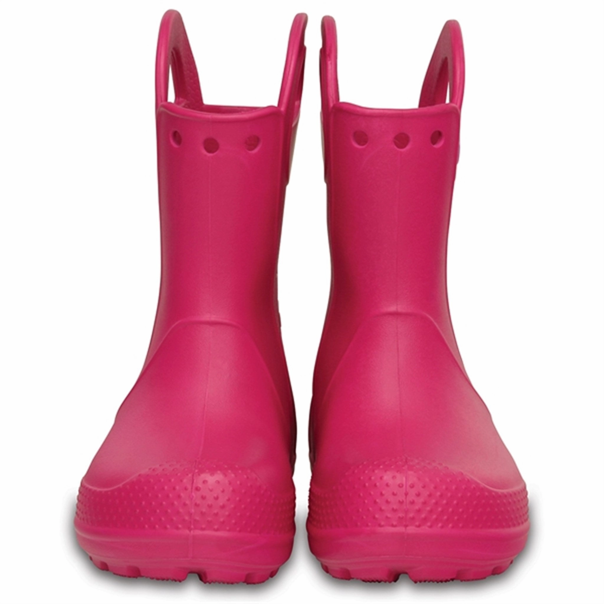 Crocs Handle It Rain Boots Candy Pink Essentials, Upgraded Engineered Profile