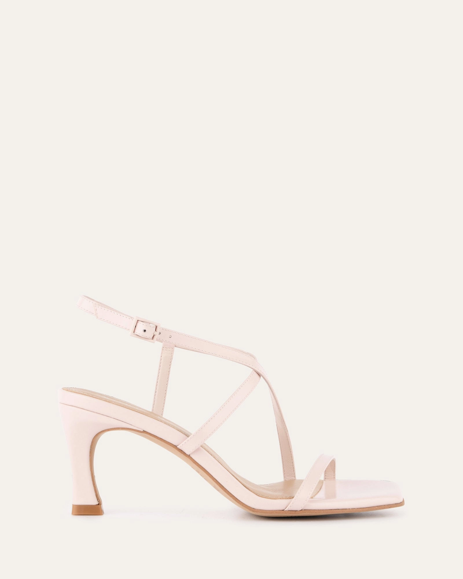 Jockey High Heel Sandals Soft Pink Leather Move And Live Rhythmic Comfort