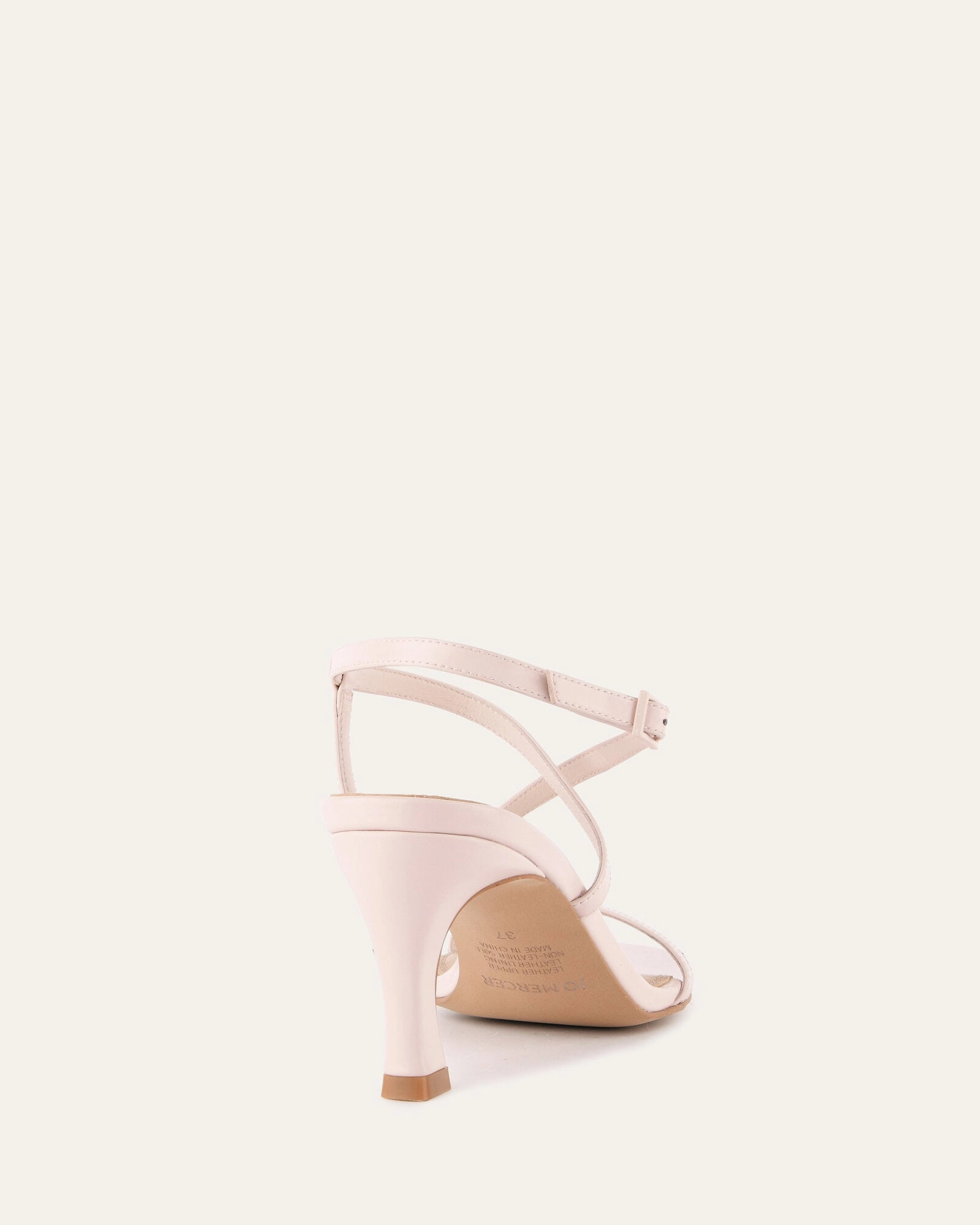 Active Living Elevated Layers Jockey High Heel Sandals Soft Pink Leather