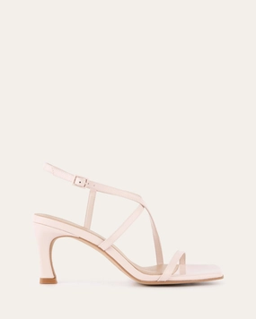 Jockey High Heel Sandals Soft Pink Leather Move And Live Rhythmic Comfort