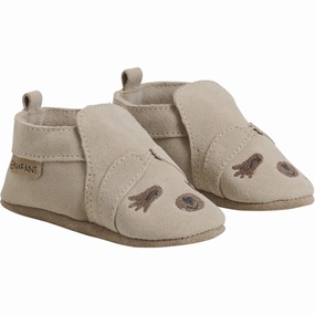 En Fant Slippers Suede Cement Make It Flow Subtle Tone