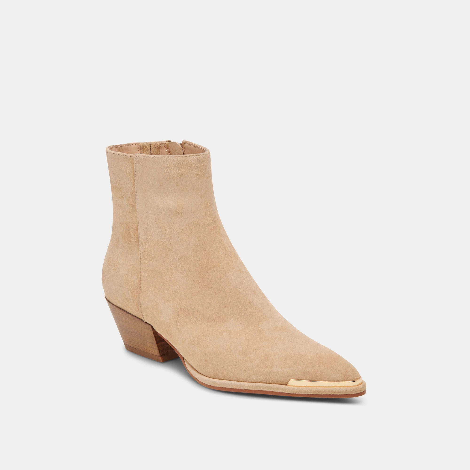 Nonah Wide Booties Tan Suede Design In Motion Future Classic