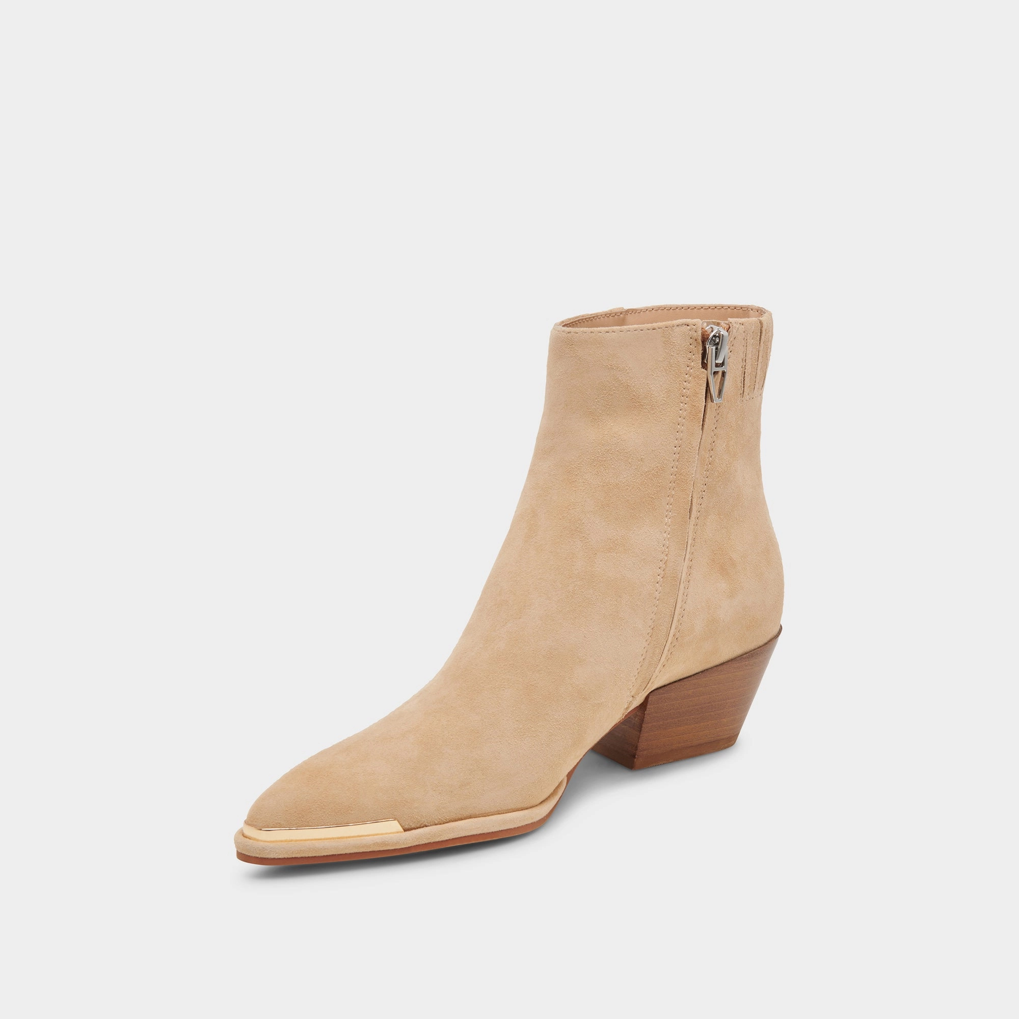 Nonah Wide Booties Tan Suede Fresh Expression Timeless Motionwear