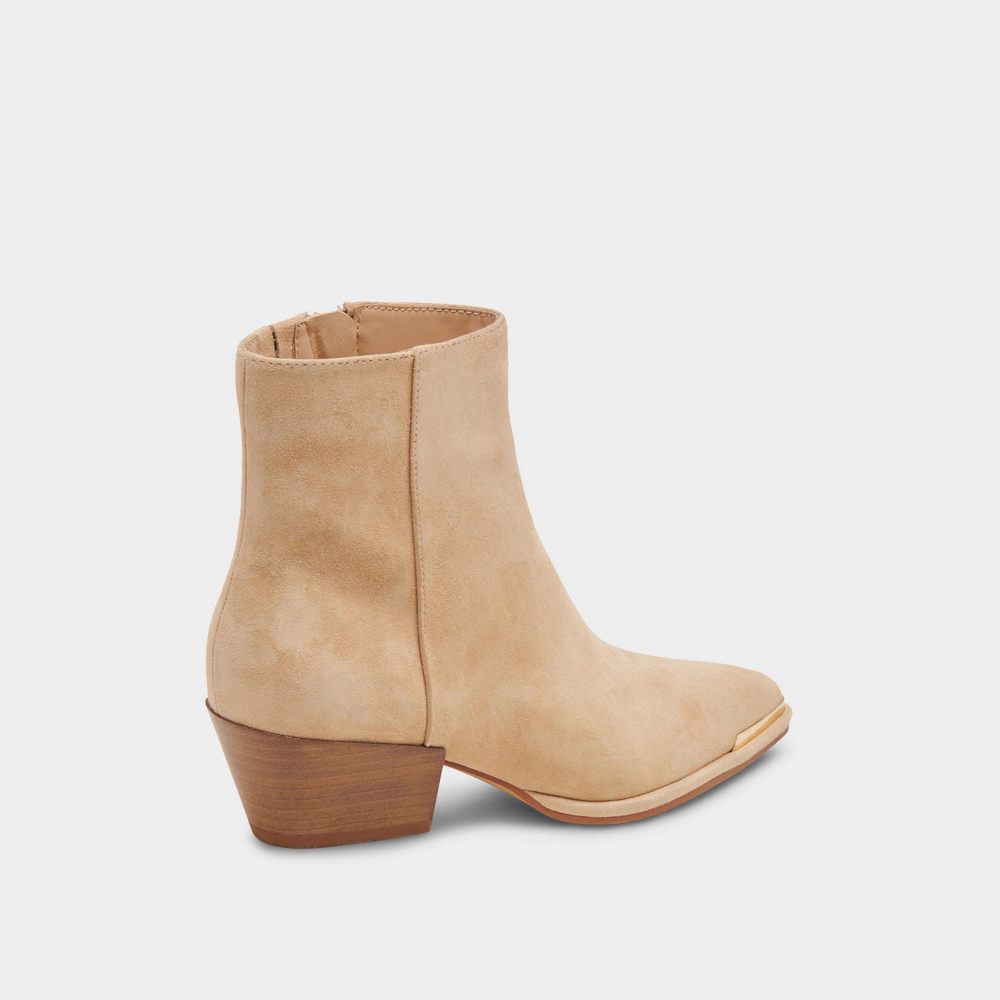 Nonah Wide Booties Tan Suede Crafted For Calm Adapt To Flow