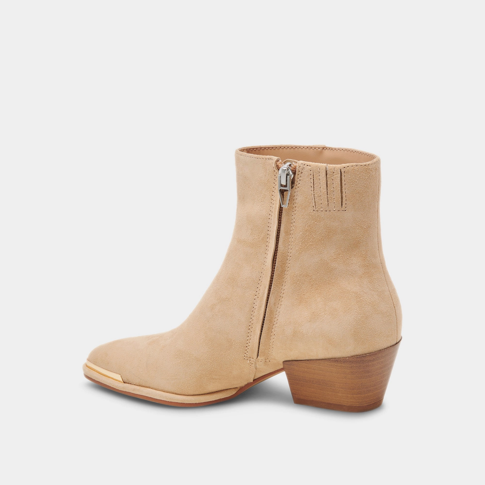 Nonah Wide Booties Tan Suede Core Pulse