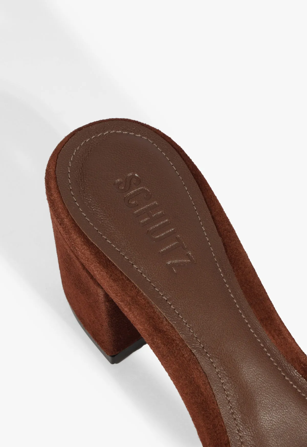 Keefa Block Mule Suede Sandal Bold Comfort
