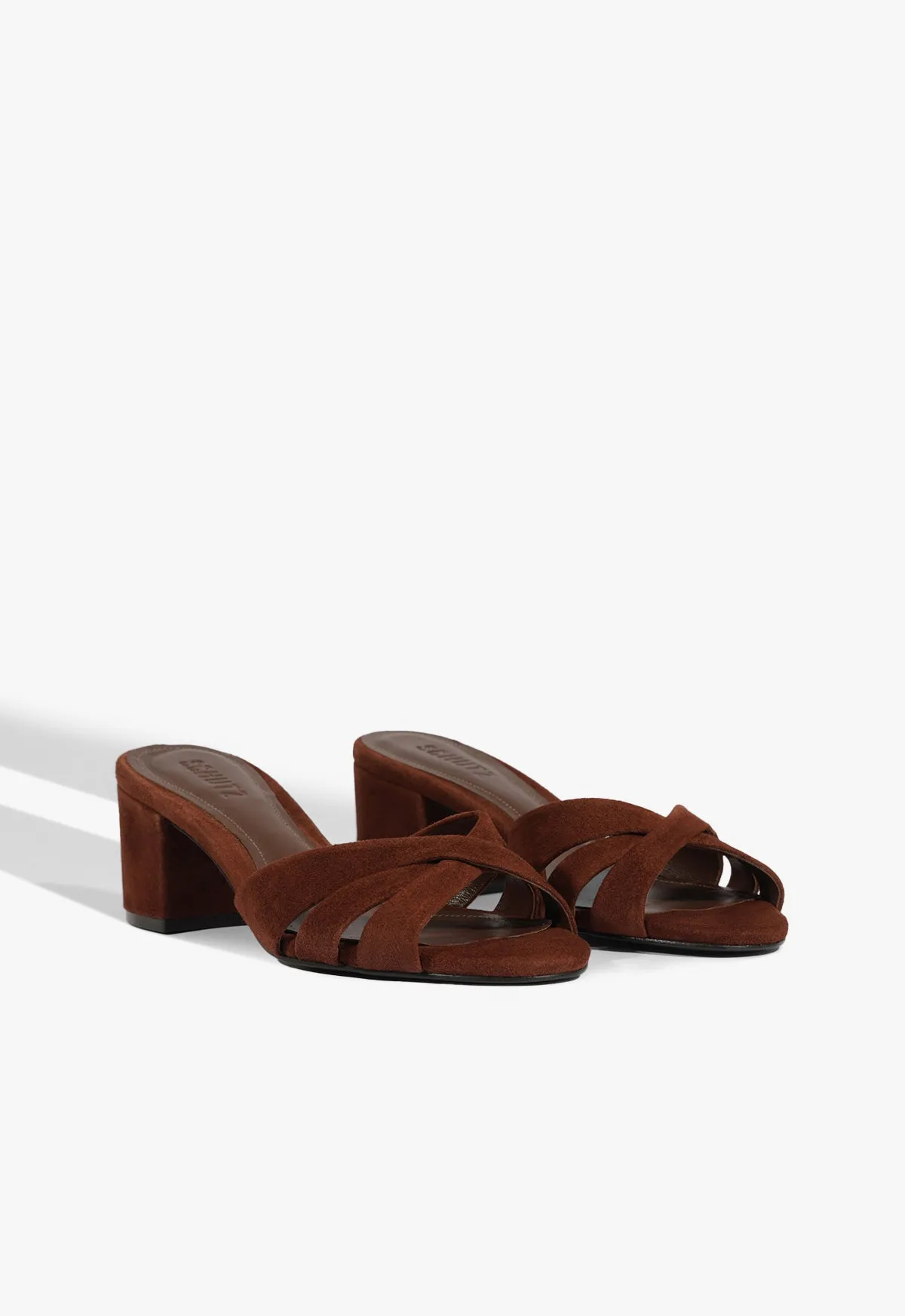 Rhythm Of Life Movement Reimagined Keefa Block Mule Suede Sandal