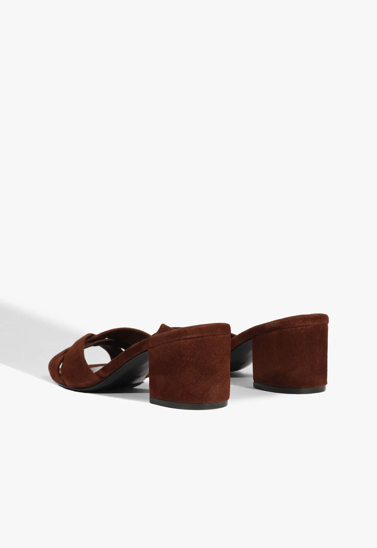 Keefa Block Mule Suede Sandal Everyday Outlook