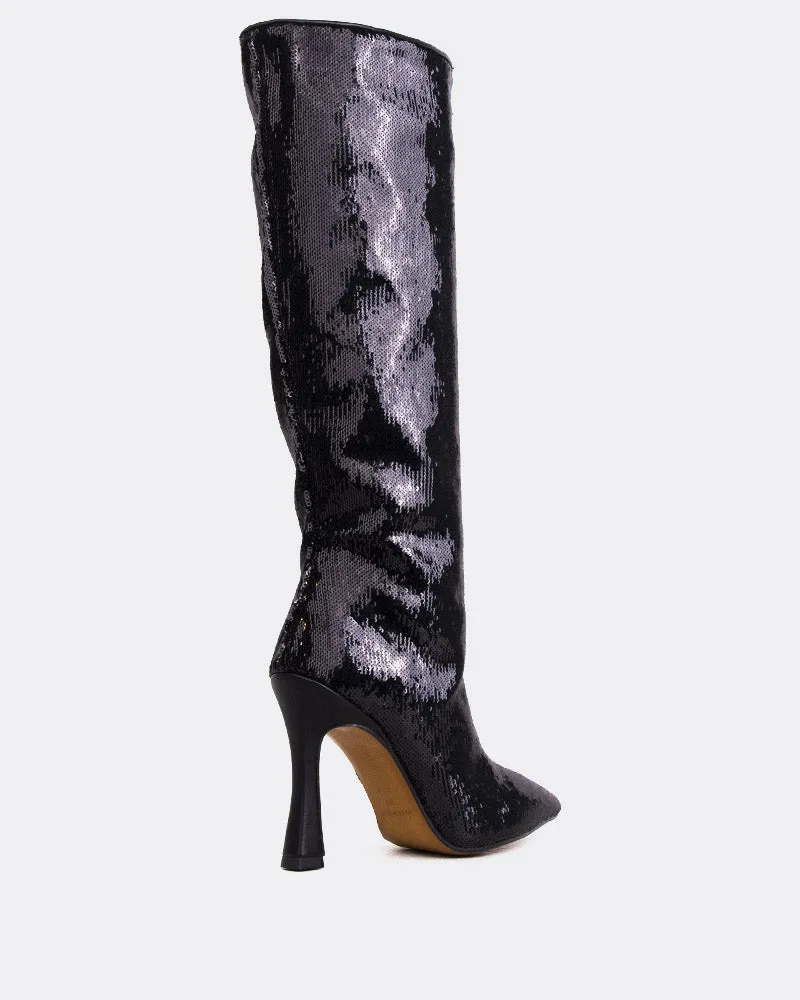 Low-Key Performance Zuri Black Sequins