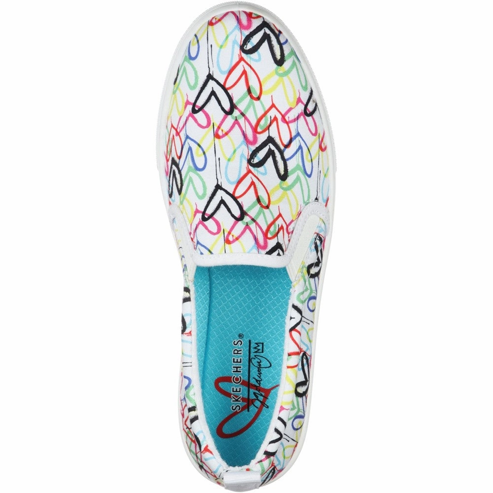 Subtle Signature Skechers Poppy Drippin Love Slip On Shoes