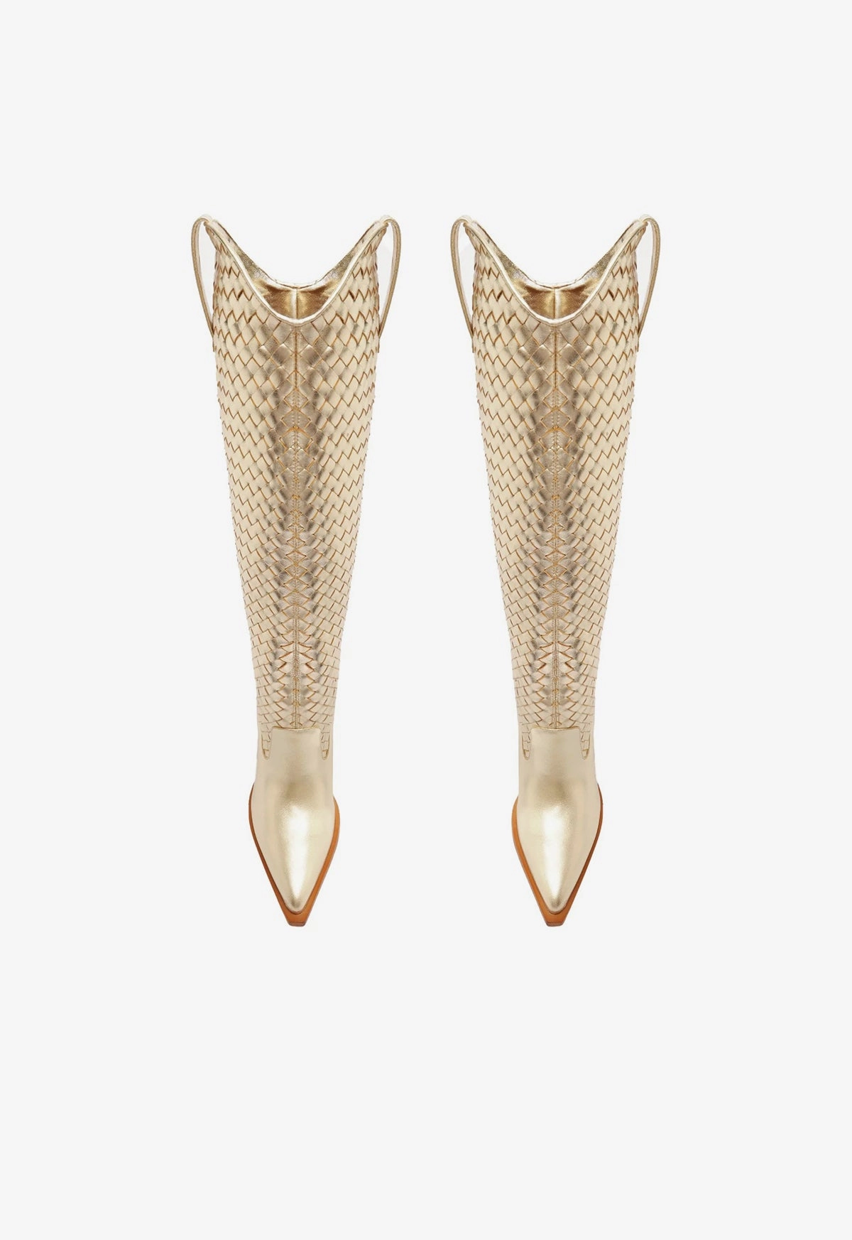All-Day Rhythm Essential Drop Ella Woven Metallic Leather Boot