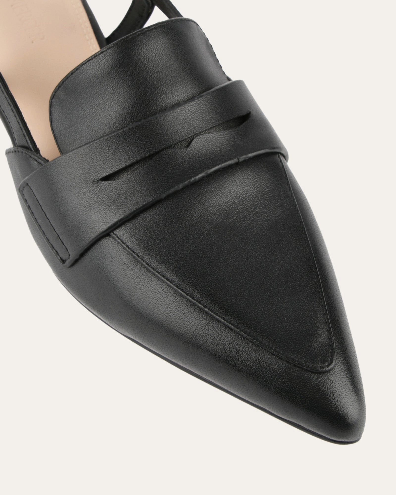 Comfort Refined Eloise Dress Flats Black Leather